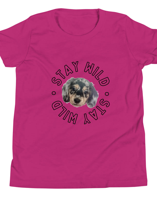 'Stay Wild' Personalized Youth Short Sleeve Custom T-Shirt