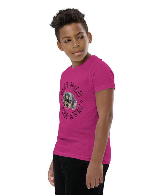 'Stay Wild' Personalized Youth Short Sleeve Custom T-Shirt