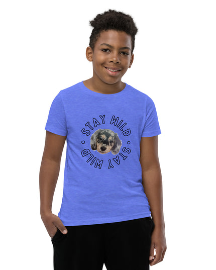 'Stay Wild' Personalized Youth Short Sleeve Custom T-Shirt