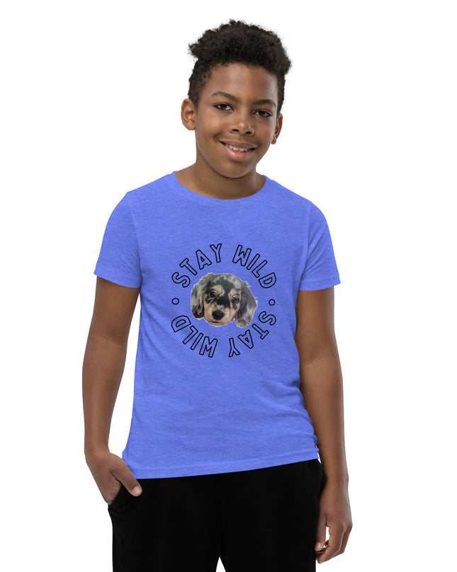 'Stay Wild' Personalized Youth Short Sleeve Custom T-Shirt