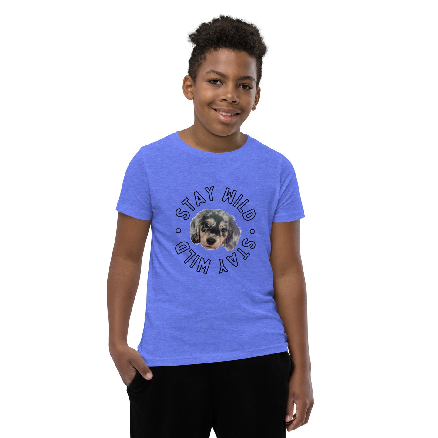 'Stay Wild' Personalized Youth Short Sleeve Custom T-Shirt