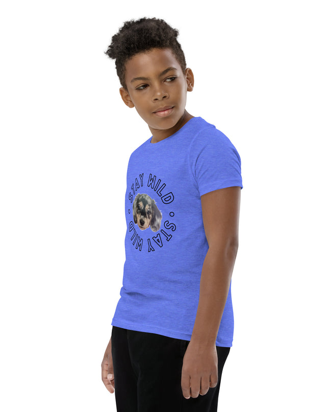 'Stay Wild' Personalized Youth Short Sleeve Custom T-Shirt