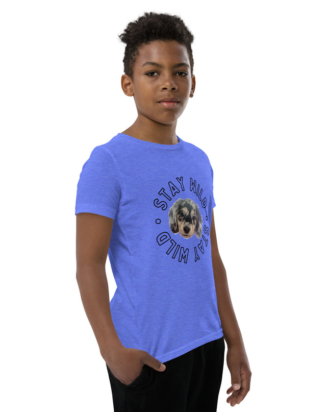 'Stay Wild' Personalized Youth Short Sleeve Custom T-Shirt
