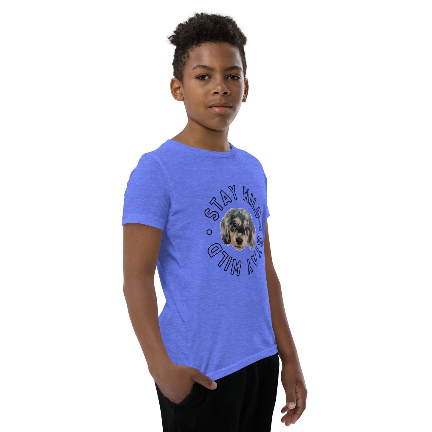 'Stay Wild' Personalized Youth Short Sleeve Custom T-Shirt