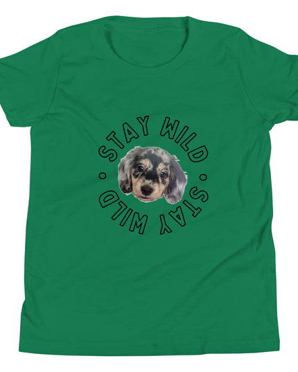 'Stay Wild' Personalized Youth Short Sleeve Custom T-Shirt