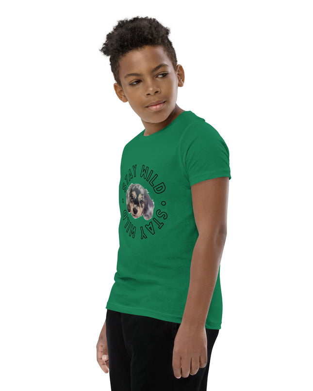 'Stay Wild' Personalized Youth Short Sleeve Custom T-Shirt