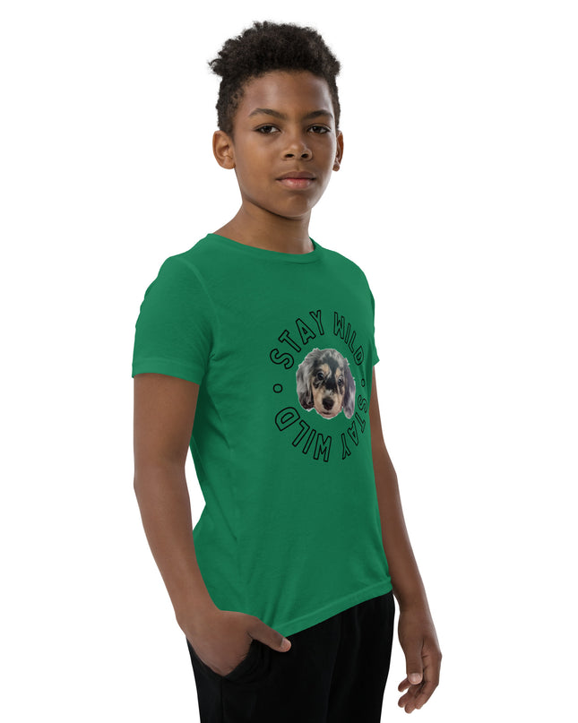'Stay Wild' Personalized Youth Short Sleeve Custom T-Shirt