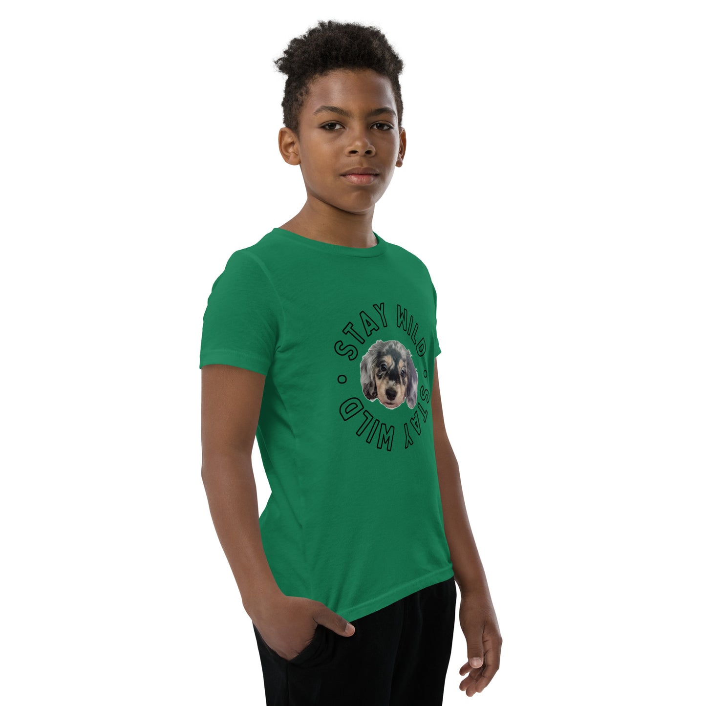 'Stay Wild' Personalized Youth Short Sleeve Custom T-Shirt