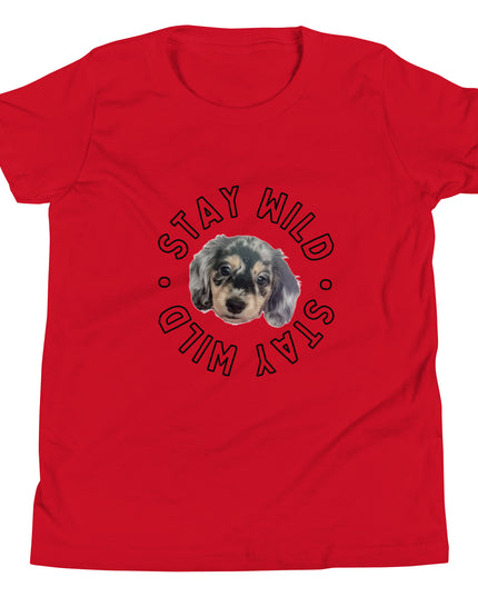 'Stay Wild' Personalized Youth Short Sleeve Custom T-Shirt