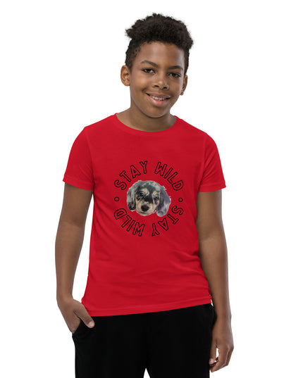'Stay Wild' Personalized Youth Short Sleeve Custom T-Shirt