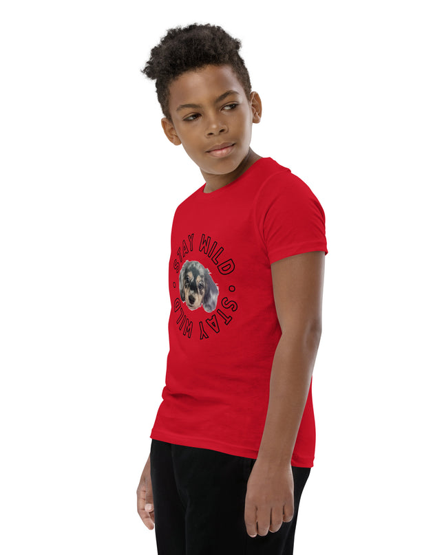 'Stay Wild' Personalized Youth Short Sleeve Custom T-Shirt