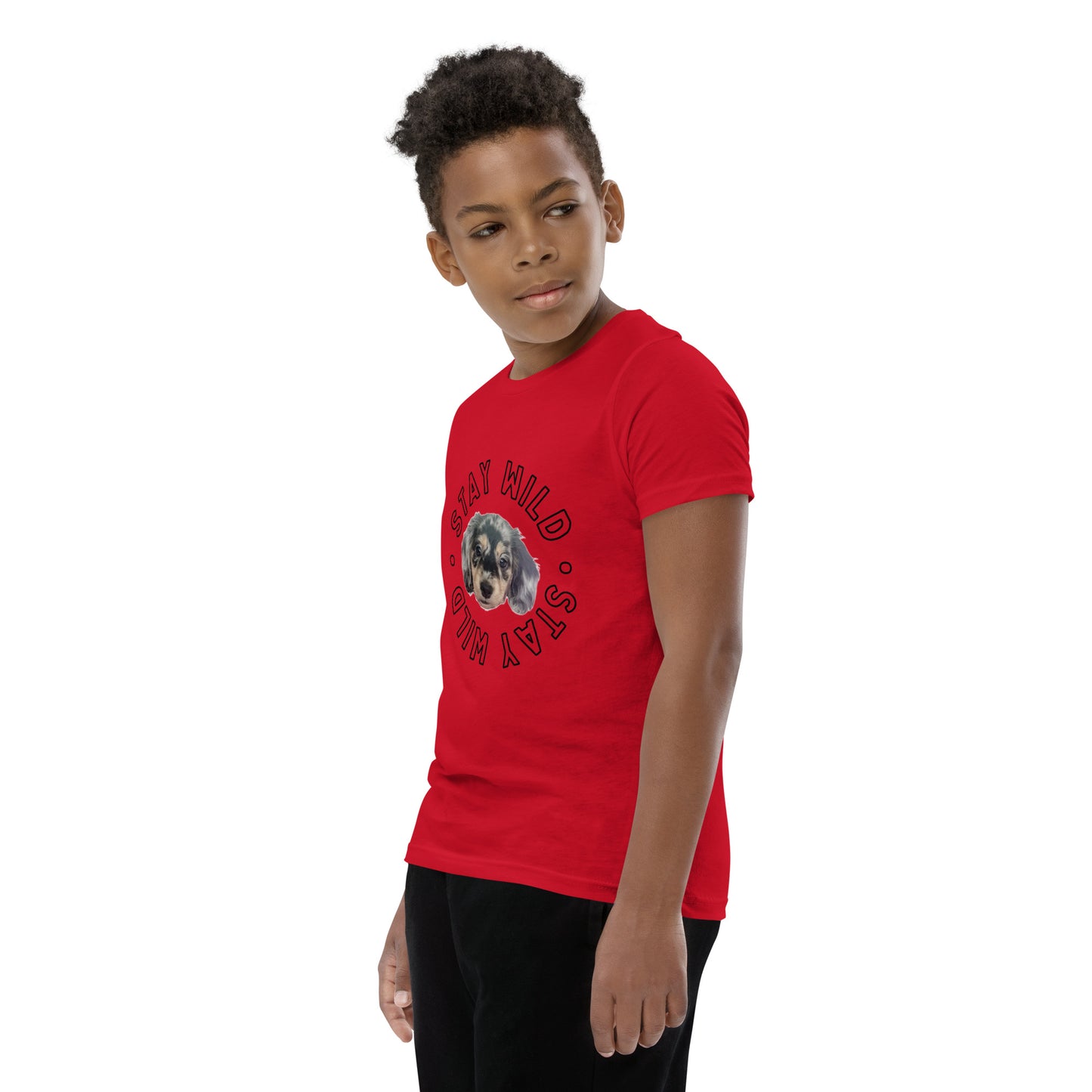 'Stay Wild' Personalized Youth Short Sleeve Custom T-Shirt