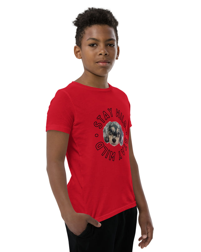 'Stay Wild' Personalized Youth Short Sleeve Custom T-Shirt