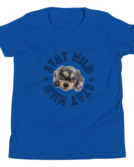 'Stay Wild' Personalized Youth Short Sleeve Custom T-Shirt