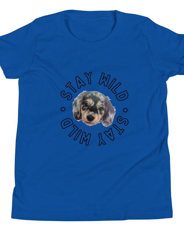'Stay Wild' Personalized Youth Short Sleeve Custom T-Shirt