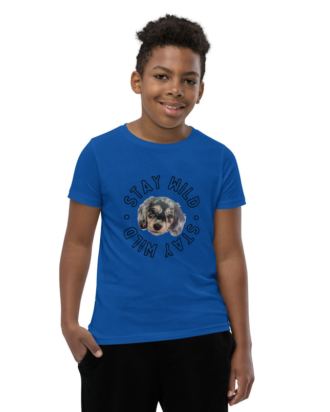 'Stay Wild' Personalized Youth Short Sleeve Custom T-Shirt