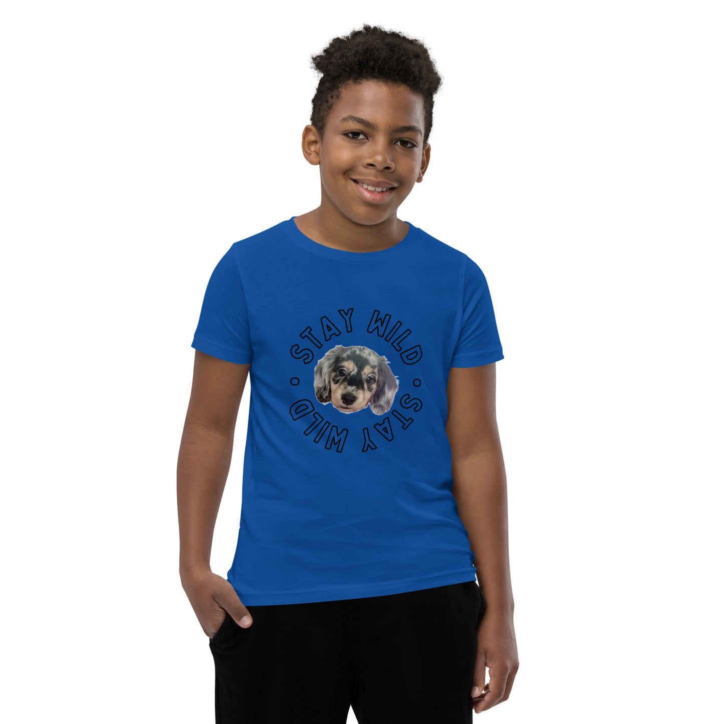 'Stay Wild' Personalized Youth Short Sleeve Custom T-Shirt