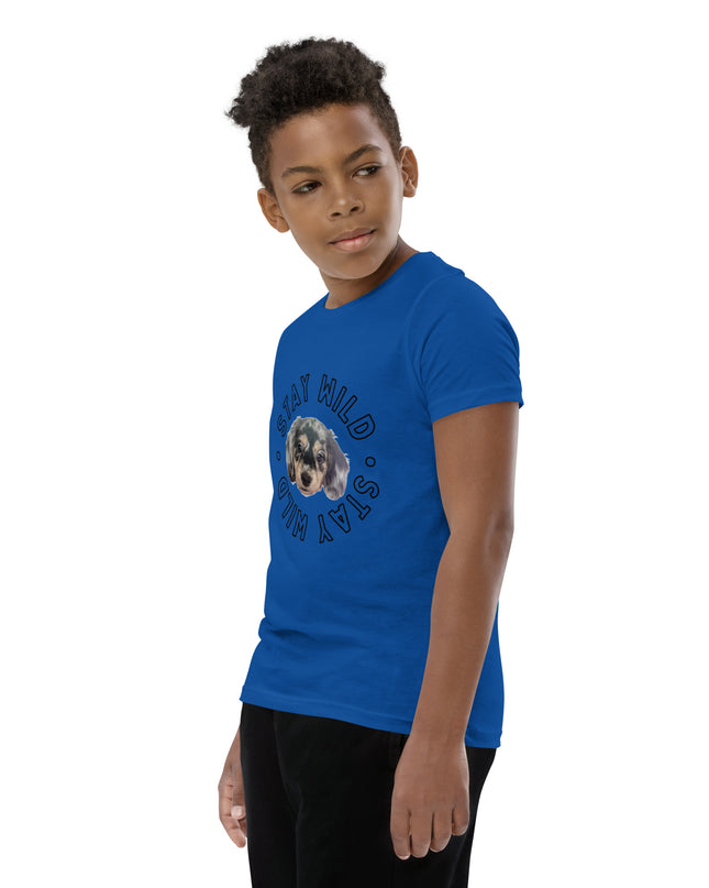 'Stay Wild' Personalized Youth Short Sleeve Custom T-Shirt