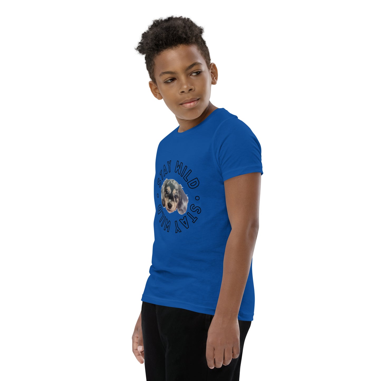 'Stay Wild' Personalized Youth Short Sleeve Custom T-Shirt