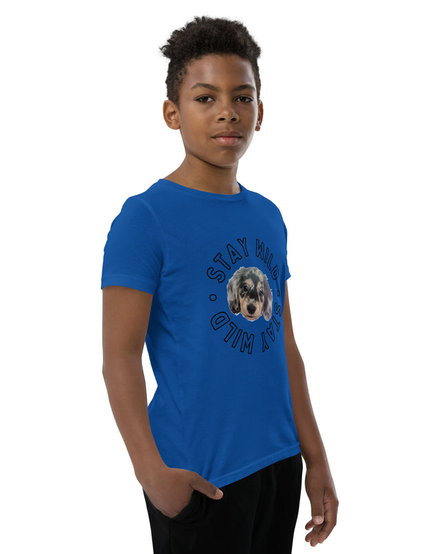 'Stay Wild' Personalized Youth Short Sleeve Custom T-Shirt