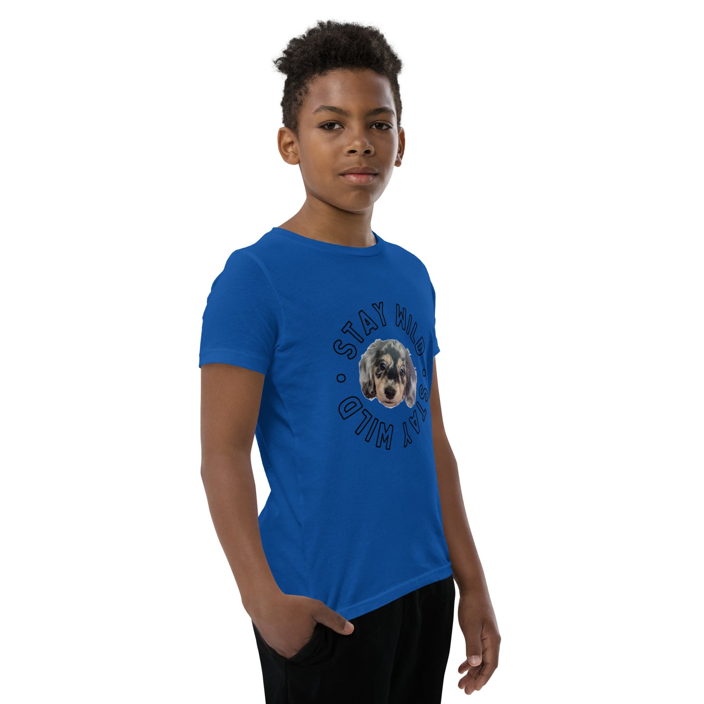 'Stay Wild' Personalized Youth Short Sleeve Custom T-Shirt