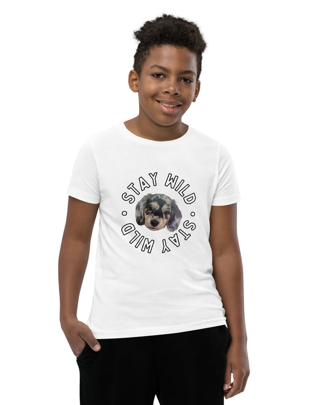 'Stay Wild' Personalized Youth Short Sleeve Custom T-Shirt