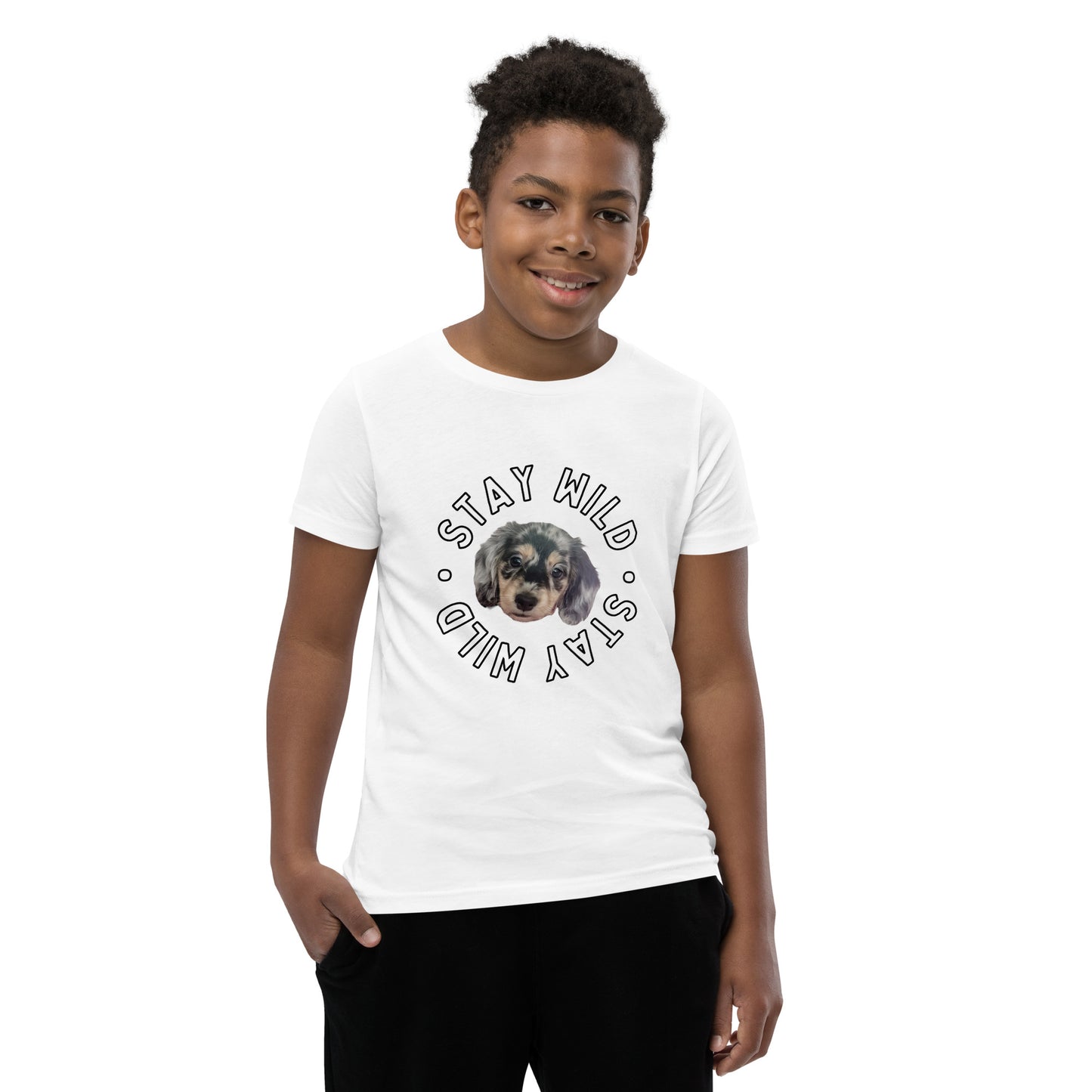 'Stay Wild' Personalized Youth Short Sleeve Custom T-Shirt