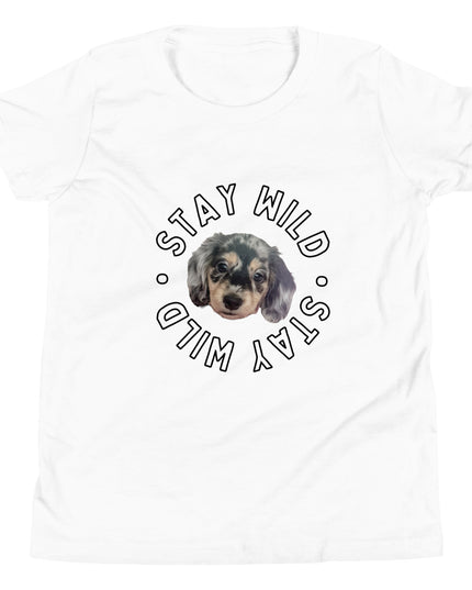 'Stay Wild' Personalized Youth Short Sleeve Custom T-Shirt
