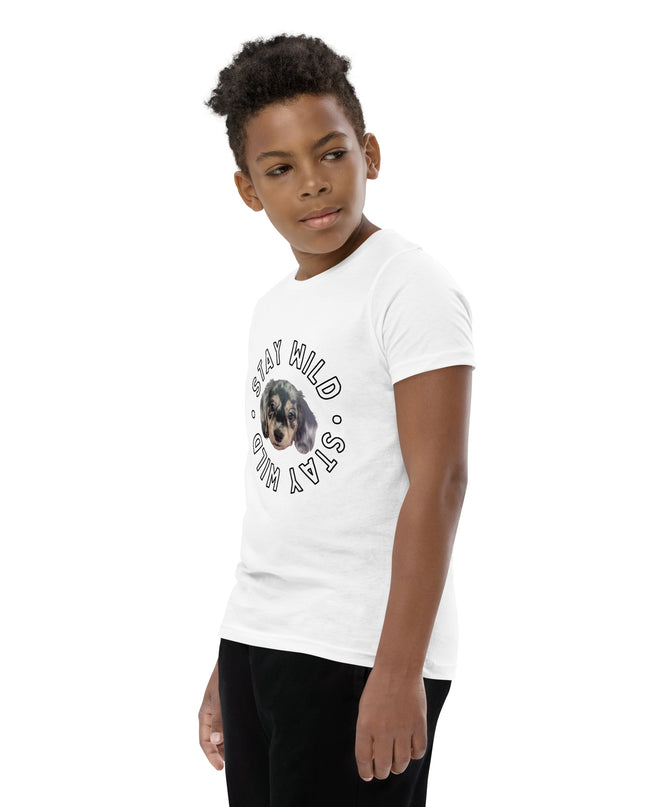 'Stay Wild' Personalized Youth Short Sleeve Custom T-Shirt