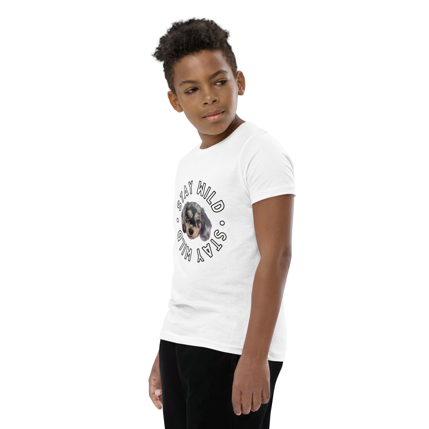 'Stay Wild' Personalized Youth Short Sleeve Custom T-Shirt