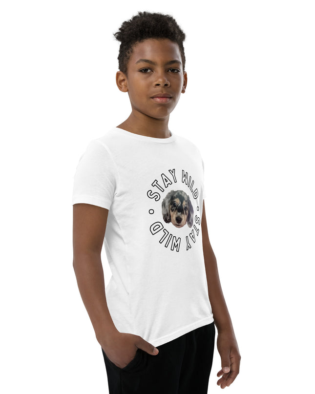 'Stay Wild' Personalized Youth Short Sleeve Custom T-Shirt