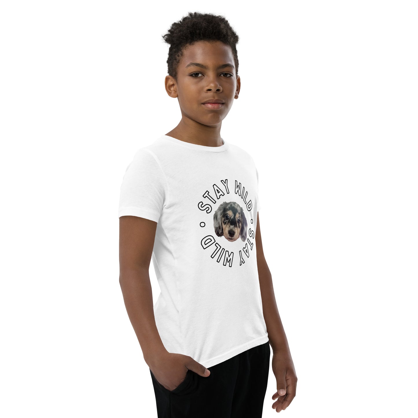 'Stay Wild' Personalized Youth Short Sleeve Custom T-Shirt